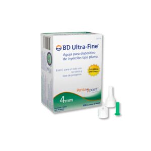 AGUJA BD U FINE JERINGA PLUMA 32GX4MM