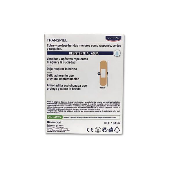 CURITAS TRANSPIEL ANTISEP – CJA – 100 ATRÁS CURITAS TRANSPIEL ANTISEP