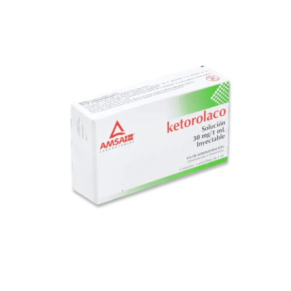 KETOROLAKO SOLUCIÓN INYECTABLE 30MG